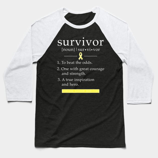 Sarcoma Cancer Shirt Survivor Gift Definition for Men Women Baseball T-Shirt by ChristianCrecenzio